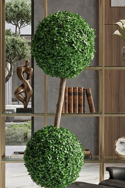 Dvostebljana topiarska drvena stabla